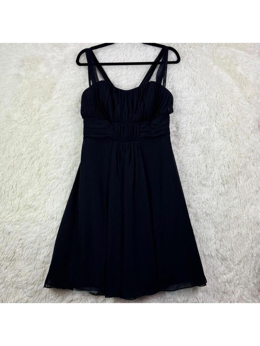 Alfred Angelo Black Corset Mini Dress Y2K Formal